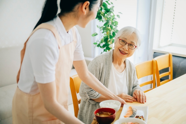 介護施設での食事