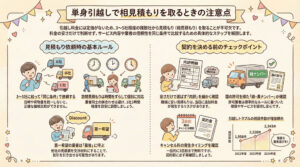 単身引越しで相見積もりを取るときの注意点