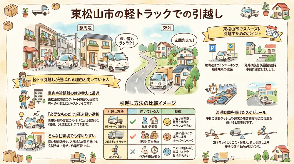 東松山市の軽トラックでの引越し