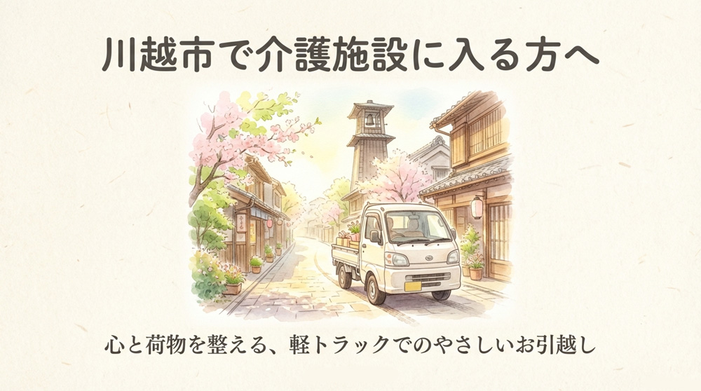 介護施設への軽トラックでの引越し