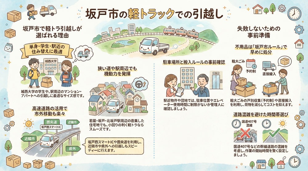 坂戸市の軽トラックでの引越し