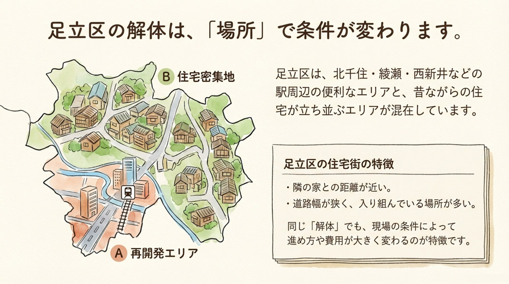 足立区の現場に慣れているか