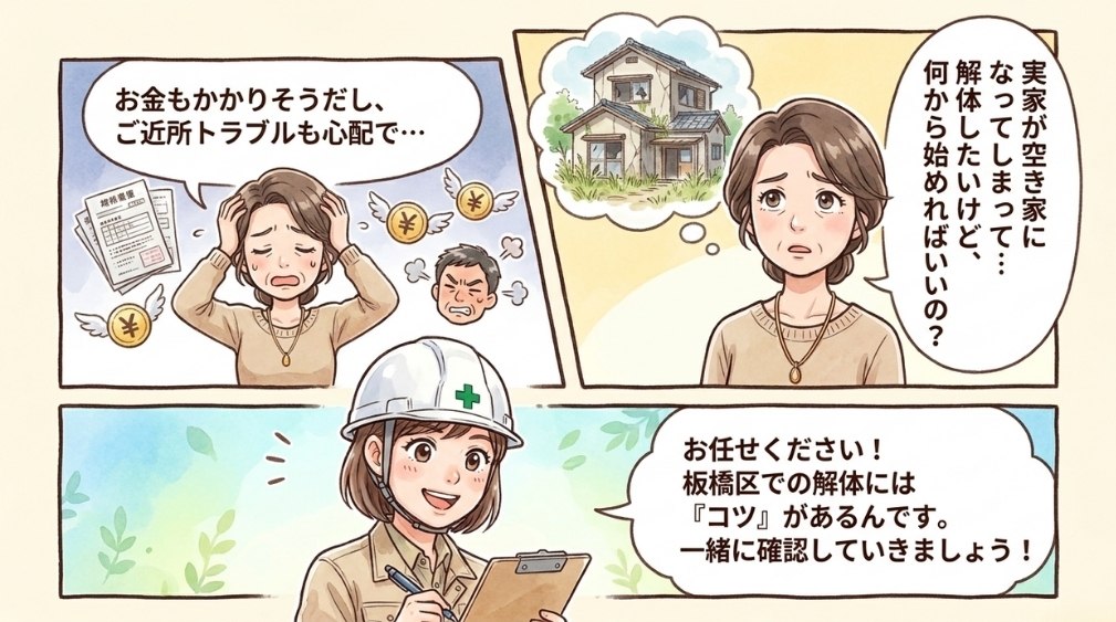 板橋区で家の解体を検討する方へ