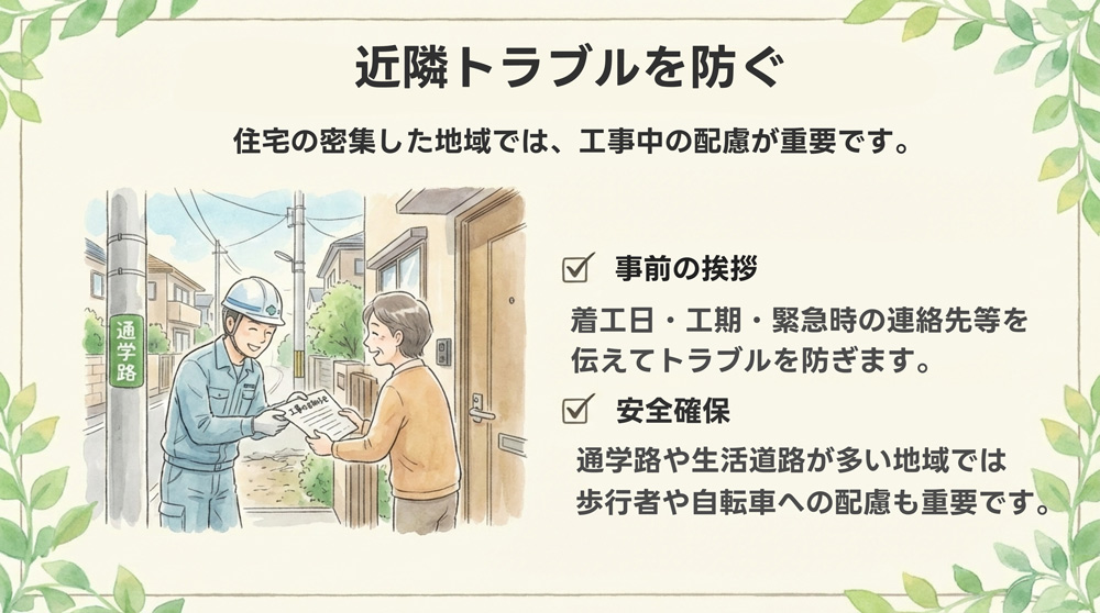 近隣トラブルを防ぐ