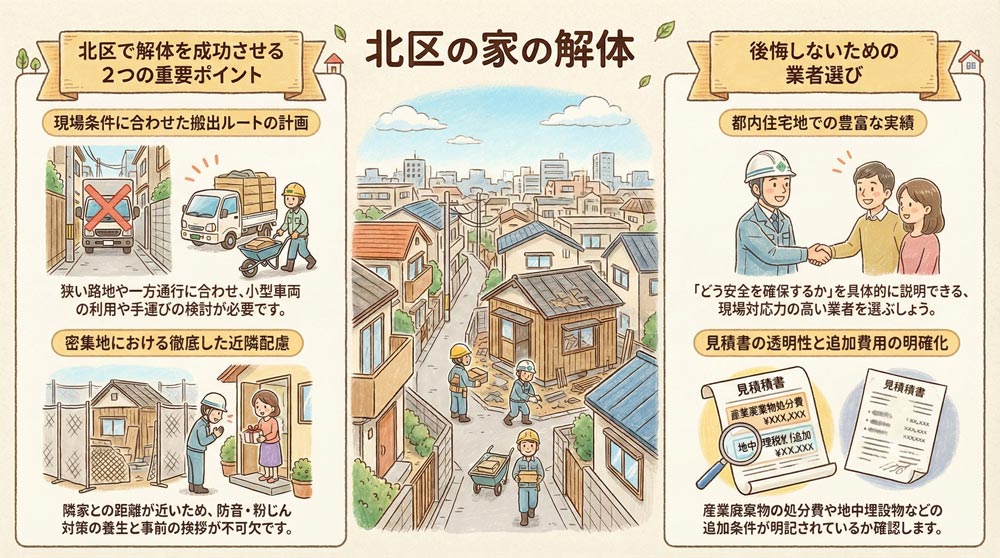 東京都北区の家の解体