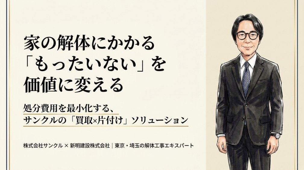 解体する前に不用品を買取します