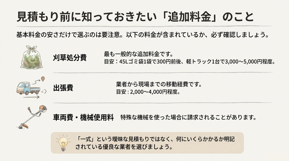見積もり前に知っておきたい「追加料金」
