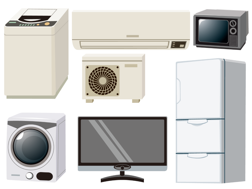 家電リサイクル法対象の4品目