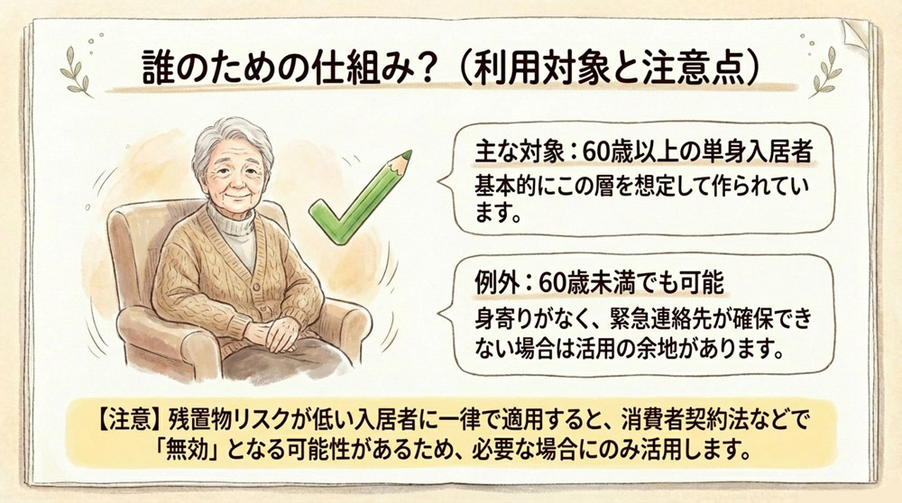 60歳以上の単身高齢者が賃貸住宅を借りる場合
