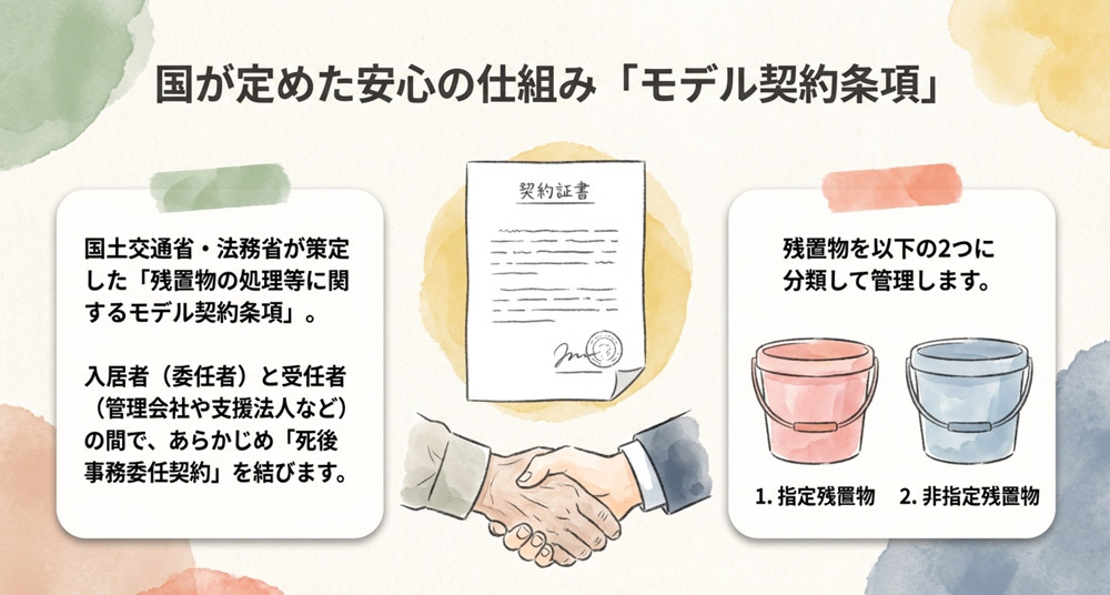 残置物の処理等に関するモデル契約条項