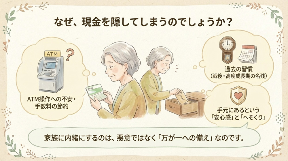 なぜ高齢者は現金を自宅に隠すのか?
